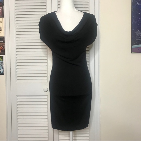 H&M Dresses & Skirts - H&M Black Cowl Neck Sweater Dress -Size Small